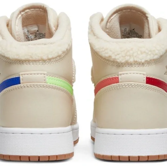 $250 Nike Air Jordan Mid Utility Fleece in Beige